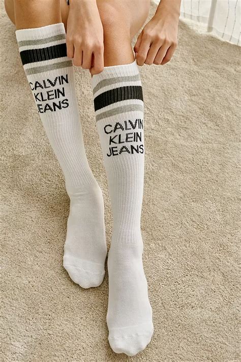 calvin klein thigh high socks